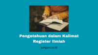 Pengetahuan dalam Kalimat Register Ilmiah