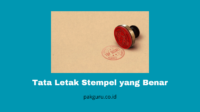 Tata Letak Stempel yang Benar