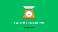 1 gr cm3 Berapa kg m3?