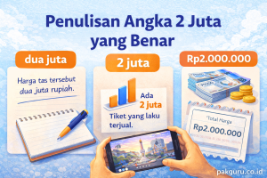 Penulisan Angka 2 Juta
