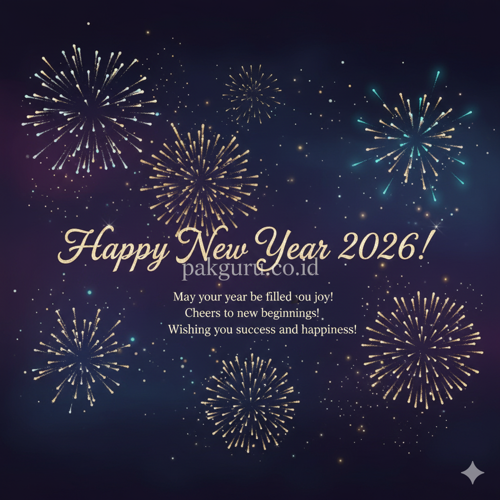 Ucapan Selamat Tahun Baru 2026 Bahasa Inggris