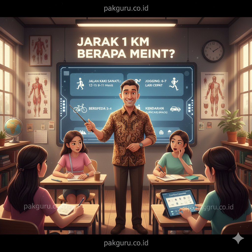 Jarak 1 KM Berapa Menit