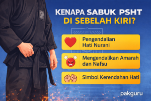 Kenapa sabuk PSHT di sebelah kiri