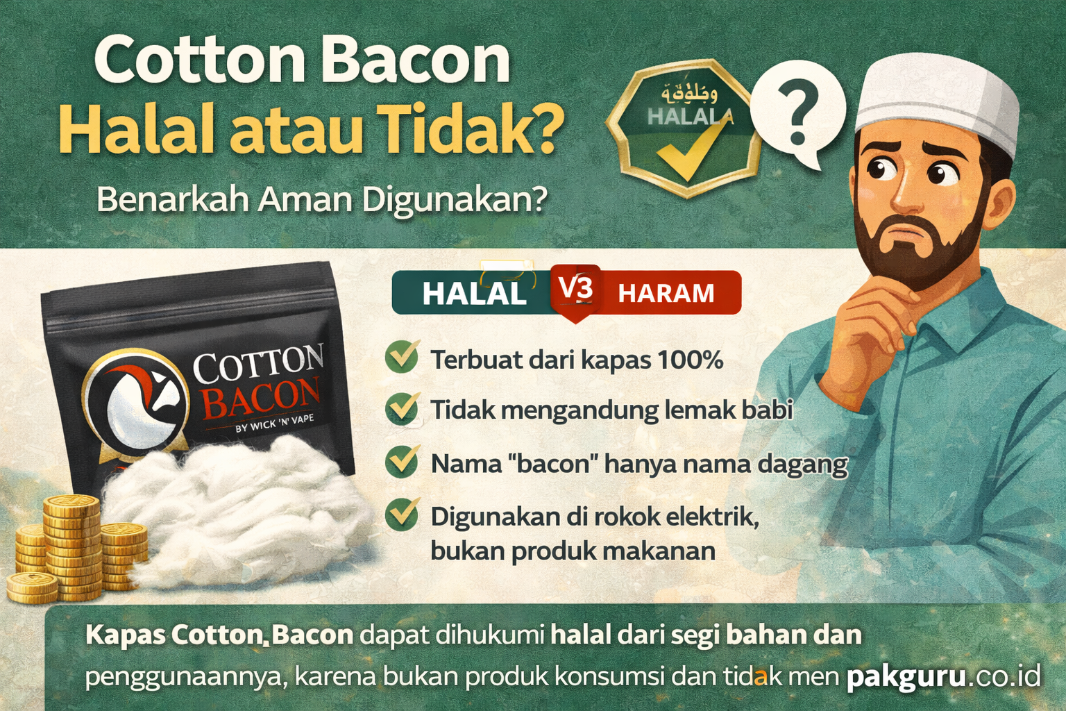 Cotton Bacon Halal atau Tidak