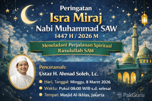 Pamflet Isra Miraj 2026 PNG Gratis