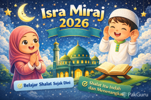 Poster Isra Miraj 2026 Anak TK