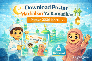 poster Marhaban Ya Ramadhan poster 2026 kartun