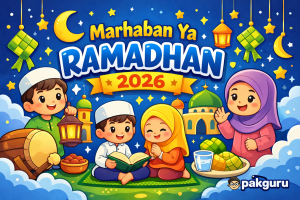 gambar Marhaban Ya Ramadhan 2026 anak TK.